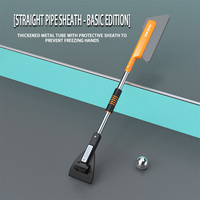 Grattoir à neige multifonctionnel avec brosse longue et lumière LED pour voiture