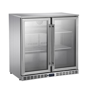 Hotel <b>Mini</b> Bar Fridge 196L Back <b>Cooler</b> Glass Hinge Door Drink Display Built-In Beer Refrigerator Back Bar - Product Image 1