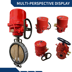 แอคชูเอเตอร์ไฟฟ้าแรงบิดสูงโครงสร้างอลูมิเนียมอโนไดซ์<span class=keywords><strong>แบบ</strong></span>หมุนด้วยตนเองดีไซน์เฟืองตัว<span class=keywords><strong>หนอน</strong></span>คู่ - Product Image 2