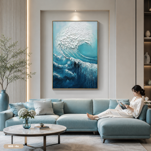 Fabricante Vietnamita de Arte Mural Abstracto Moderno en Vidrio, Pintura Decorativa de Vidrio Templado de Lujo, OEM, ODM, Marca Privada - Product Image 5