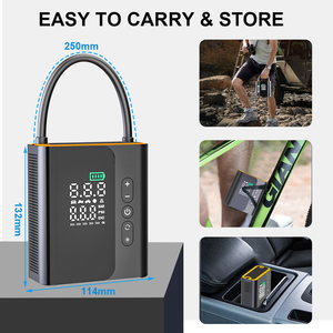 Pompa Ban Digital Baru dengan Monitor Tekanan dan Lampu Darurat untuk Mobil, Sepeda, Bola, 150PSI, Kompresor Ban Portabel - Product Image 5