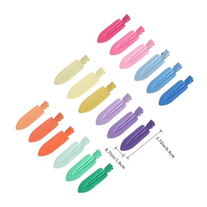 Barrettes plates personnalisées en gros pour salon, épingles à cheveux sans trace en forme de goutte d'eau, clips de haute qualité sans pli ni trace - Product Image 3