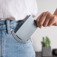 TILONSTAR portefeuille en métal porte-cartes de crédit étui pour cartes de visite portefeuille en aluminium porte-cartes Pop-Up