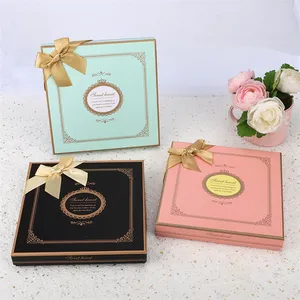 Individueller Druck Snackverpackung luxuriöse Schokolade-Box mit Ober- und Unterdeckel für Macaron-Schokolade-Verpackung Geschenkbox