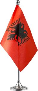 Nuova Bandiera Stampata della Repubblica d'Albania in Poliestere 3x5 FT, Vendita all'Ingrosso - Product Image 4