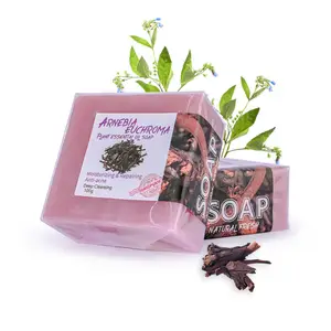 Barre de savon naturel bio gommage corporel curcuma Aloe miel rose vente en gros savon fait main de marque privée