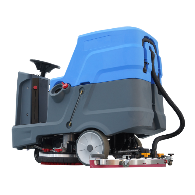 High Efficiency 34in Ride-On FloorScrubber Self-Propelled Electric Home Use Floor Washing and Mopping Machine with New Design