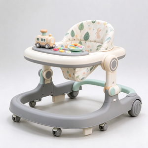 Marche-bébé avec roues et siège 4 en 1, marche-bébé d'apprentissage <span class=keywords><strong>de</strong></span> haute qualité, marche-bébé <span class=keywords><strong>pour</strong></span> apprendre à se tenir debout, marche-bébé <span class=keywords><strong>pour</strong></span> enfants - Product Image 6