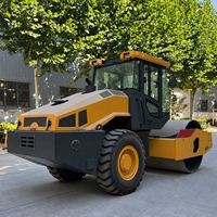 Compacteur de sol YSW214H de 14 tonnes avec tambour en acier de 2100 mm, moteur Cummins et cabine fermée