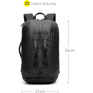 Bolsa de Lona de Poliéster Personalizada, <span class=keywords><strong>Convertible</strong></span> <span class=keywords><strong>en</strong></span> Bolsa de Gimnasio y <span class=keywords><strong>Mochila</strong></span> de Viaje, con Compartimento para Portátil y Zapatos - Product Image 5