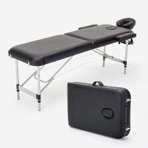 Portable Collapsible Massage <b>Table</b> Tattoo Bed Beauty Treatment Bed <b>Folding</b> Spa Moxibustion <b>Table</b> With Carry Case - Product Image 1