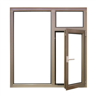 Fenêtre à battant en aluminium à rupture <span class=keywords><strong>de</strong></span> pont thermique, <span class=keywords><strong>double</strong></span> <span class=keywords><strong>vitrage</strong></span> en verre trempé transparent, certifiée Energy Star, design personnalisé, moustiquaire magnétique - Product Image 1