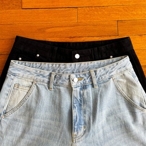 Jean Baggy Personnalisé en Tissu Selvedge 100% Denim Lourd Délavé Coupe Large – Pantalon Décontracté Streetwear Selvedge Baggy Vierge - Product Image 3