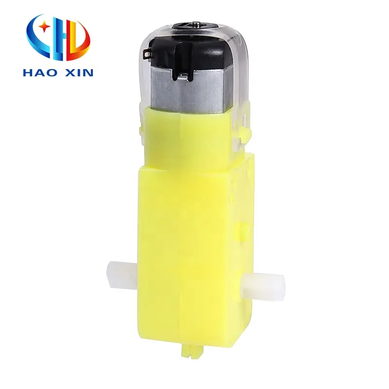 130 צהוב פלסטיק הילוך תיבת 3 v-6 v 1:120 יחס מיקרו חשמלי קטן TT gear מנוע dc