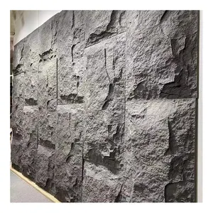 3d decorativo pedra parede revestimento parede decoração PU pedra parede painel para interior e exterior pedra revestimento