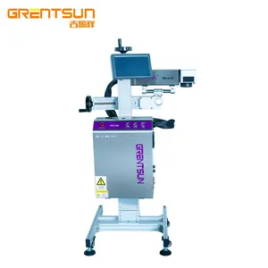 Laser Marking Machine 20w 30w 50w Fiber UV High Speed Flying Laser Engraving Printing Machine for PVC HDPE PPR Plastic