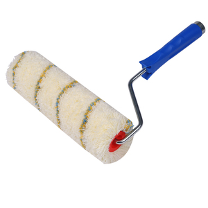 Rouleau de peinture industriel/DIY de 10 pouces, haute qualité, trois couleurs, rayures beiges, polyamide, personnalisable, avec cadre à dégagement rapide, support OEM - Product Image 2