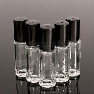 5ml High-end Light-proof Glass Roll-on Rollerball <b>Bottle</b> for <b>Perfume</b> & Essential Oil Portable <b>Empty</b> Sample <b>Bottle</b> (LingKa LK01) - Product Image 1