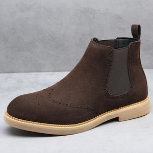 3524-T Scarpe Invernali di Alta Qualità Stivali Chelsea Neri con Punta Arrotondata - Product Image 2