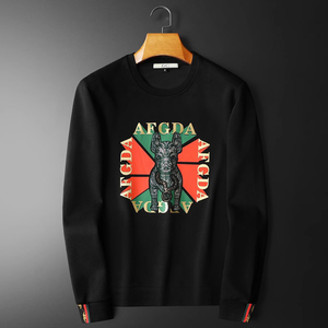 T-shirt à manches longues <span class=keywords><strong>pour</strong></span> hommes d'âge <span class=keywords><strong>moyen</strong></span>, nouveau sweat-shirt à col rond automne-hiver 2026, haut <span class=keywords><strong>en</strong></span> velours haut de gamme <span class=keywords><strong>pour</strong></span> hommes - Product Image 4