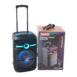 Sản Phẩm Mới 12 Inch Xách Tay Karaoke Micro Không Dây Bluetooth Loa Hệ Thống Âm Thanh Bên Hộp Loa Woofer - Product Image 4