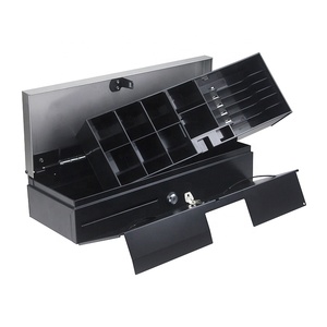 GSAN Electronic Small 170mm RJ11 Tiroir <span class=keywords><strong>de</strong></span> caisse enregistreuse 6 Bill & 8 Coin Tray Metal Flip Top Design for Checkout Counters - Product Image 6