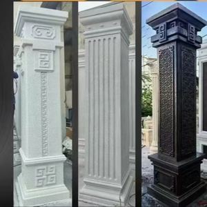 Nhà máy thiết kế ABS nhựa trang trí ngoài trời khuôn vật liệu xây dựng cho bê tông đúc-Roman cột vuông khuôn - Product Image 1