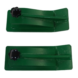 High Strength 2pcs Luanhui Ski Edge Tractor Bucket Protector with Gear Core Components for <b>Snow</b> Leaves Removal Green - Product Image 2