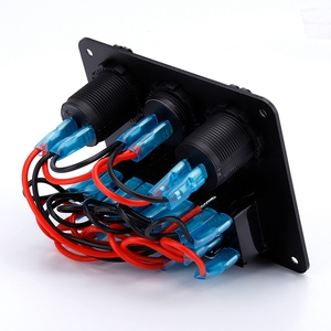 Vier Poorten Aan Uit Led Licht Toggle Waterdichte Boot Marine Rocker Schakelaar Paneel Usb Auto Stopcontact Met Touch Schakelaar <span class=keywords><strong>Voltmeter</strong></span> - Product Image 4