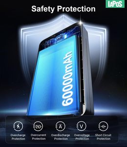 Banco de Energía Portátil de 60,000 mAh, Carga Rápida de 22.5 W, Salidas USB-C/iOS/Micro-USB, Pantalla Digital, Protección Contra <span class=keywords><strong>Sobrecarga</strong></span> - Product Image 6
