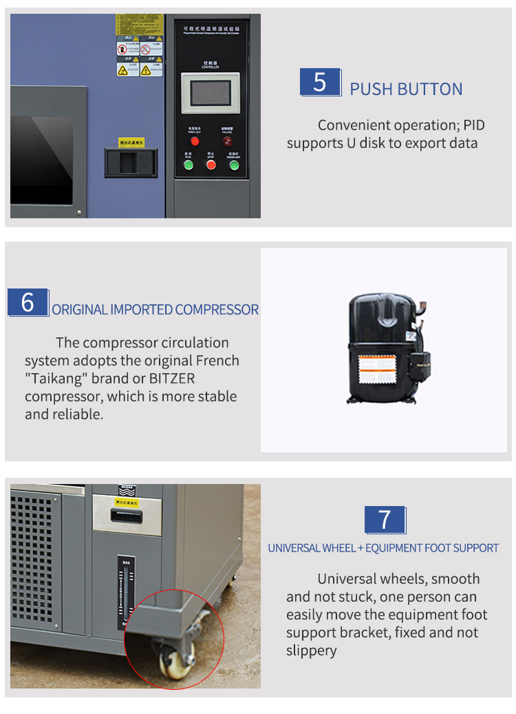 Stainless Steel Environmental Test Chambers for Constant Temperature and Humidity