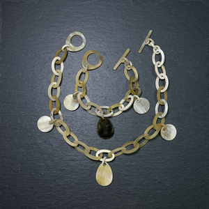 Ensembles de bijoux de mode de style vintage faits à la main en vente pour les mariages fêtes fiançailles anniversaires bijoux en corne personnalisés sains - Product Image 3