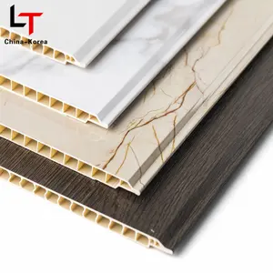 Papan langit-langit bambu dekoratif Interior waktu lama, papan langit-langit cielo ftoo pvc panel dinding langit-langit pvc