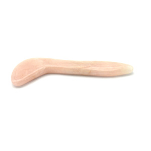 Bolígrafo masajeador de energía de meridiano de cristal de cuarzo rosa pulido Natural para cuerpo Guasha Stick producto de alta calidad - Product Image 4