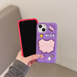 Fashion Design 3D supporto <span class=keywords><strong>Silicone</strong></span> 3D cassa del telefono per <span class=keywords><strong>iPhone</strong></span> 17 16 15 Pro Max 14 13 6 7 8 Anti caduta protezione posteriore - Product Image 6