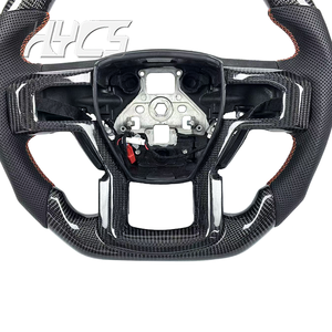 Volant en fibre de carbone personnalisé pour Ford Ford F-150 F-250 F-<span class=keywords><strong>350</strong></span> <span class=keywords><strong>Raptor</strong></span> XLT 4x4 Shelby 2015-2020 - Product Image 3