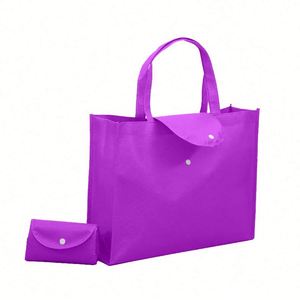 Sac Non Tissé Promotionnel en Gros, Fabricant Économique, Recyclé, Personnalisé, Pliable, pour le Shopping, en PP avec Fermeture à Clip en Plastique, Sur Mesure - Product Image 2