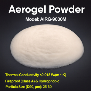 Aerogel de Sílice Fina Hidrofóbico en Polvo AIRG-9030M |   25-30 m |   Epoxi/PU/Silicona de Dispersión Superior |   Conductividad Térmica - Product Image 1