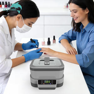 Pencuci Ultrasonik Skymen ODM 1.2L Abu-abu untuk Salon Kuku, Desain Lepas Pasang, Pencuci Ultrasonik untuk Membersihkan Peralatan Kuku dan Peralatan Pedikur - Product Image 2