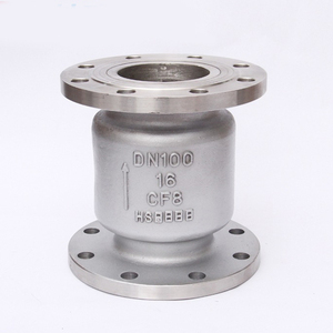 SONGO DN100 4 pulgadas PN16 brida final silencioso acero inoxidable 304 CF8 de no retorno de elevación vertical de válvula de retención - Product Image 2