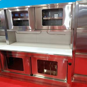 נירוסטה מטבח עיצוב מודרני מטבח עיצוב ארון עם כיור - Product Image 4