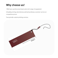 Meilleur prix pour les services d'emballage et d'impression personnalisés, impression de logo, impression d'étiquettes de vêtements, impression d'étiquettes suspendues, impression sur papier et carton