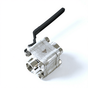 Válvula de Bola Neumática de Acero Inoxidable de Alta Presión <span class=keywords><strong>HBV</strong></span>-100, 3 Piezas, Apertura Total, OEM - Product Image 1