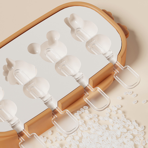 Hochwertige, niedliche Cartoon-Silikon-Eisformen, wiederverwendbare Eis am Stiel-Formen für hausgemachte Eiscreme - Product Image 2