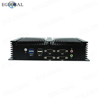 EGLOBAL Mini PC Industrial sin Ventilador, Gran Stock, I5 4278U I7 4578U, 2 LAN, 6COM, Windows 11