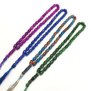 Perles en cristal pour la fabrication de bijoux, accessoires de prière, Tasbih numérique, style musulman, perles ovales en acrylique, bon marché, vente en gros, pièces - Product Image 2