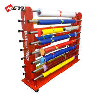 Support de papier peint en bois pour magasin de détail, présentoir de rouleaux de papier peint sur pied