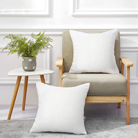 Inserts de coussins OEM ODM, rembourrage en polyester, enveloppe en coton, hypoallergéniques, doux et offrant un soutien, formes de coussins pour canapé, personnalisables