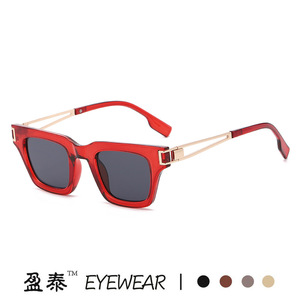 Eyewear <b>Square</b> <b>Sunglasses</b> UV400 Unisex Plastic And Metal Frame PC Lens - Product Image 3