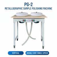 PG-2 Manivelle verticale manuelle, facile à utiliser, vitesse constante, double disque, roulement de moteur en acier inoxydable, écologique, faible bruit, métallographique